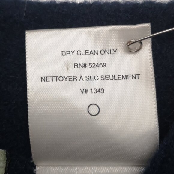 Penmans Ladies Size Medium Navy Made in Hong Kong 100% New Wool Shirt Jacket - Picture 6 of 10